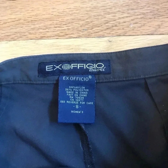 Ex Officio charcoal quick dry travel hiking pants - Picture 4 of 8